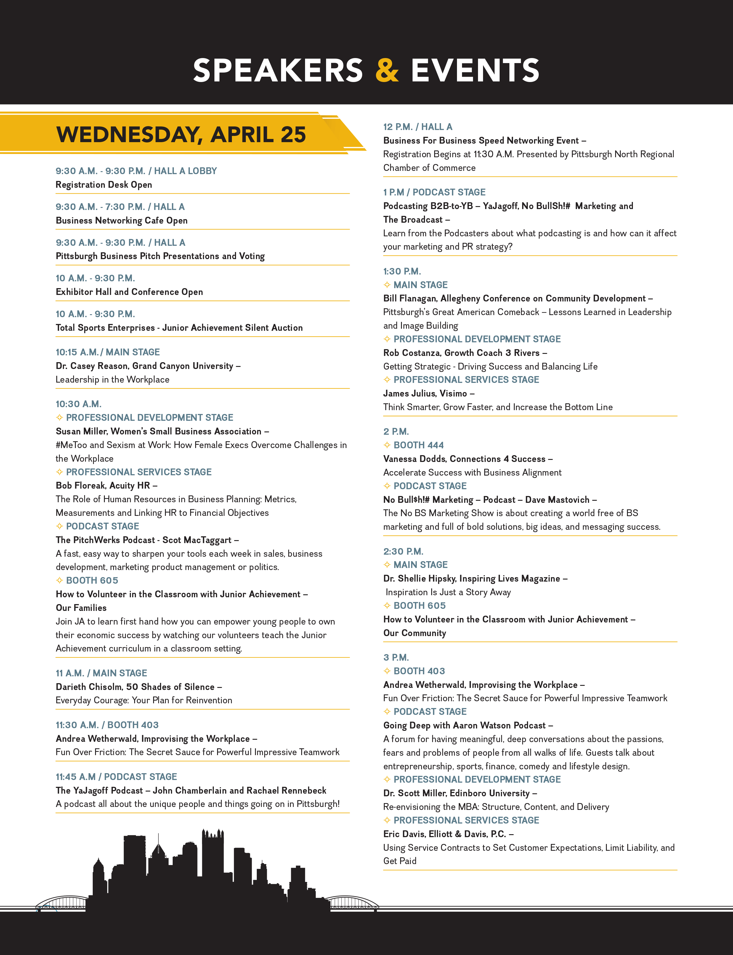 Pittsburgh Business Show Schedule
